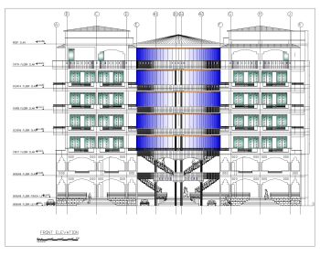 USA_2D Multistory Elevations Commercial Building .dwg-3