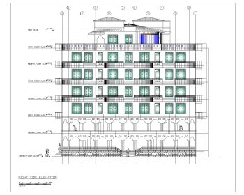 USA_2D Multistory Elevations Commercial Building .dwg-4