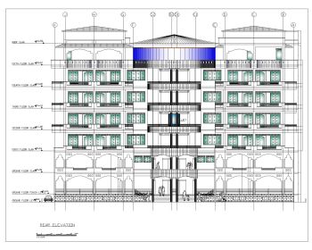USA_2D Multistory Elevations Commercial Building .dwg-6