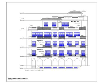 USA_2D Multistory Elevations Commercial Building .dwg-8