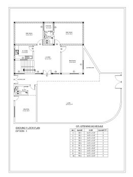 US Style 3BHK Villa Design Ground Floor Plan .dwg_4