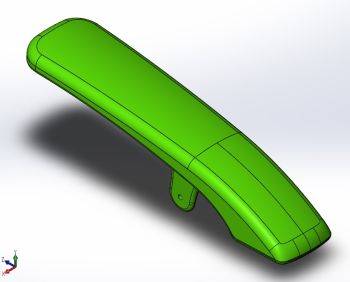 Upper Clip Solidworks model