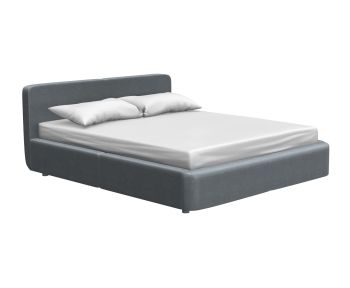 Модель Velvet с двуспальной кроватью 3D Max