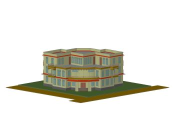 Villa 3D Rendering .dwg-5