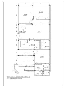 Villa House Design First Floor Plan .dwg