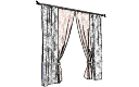 Vintage curtains(263) skp