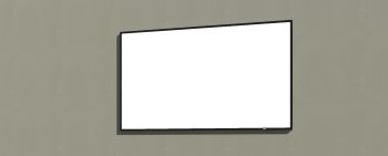 60 Inches Wall TV Revit Family