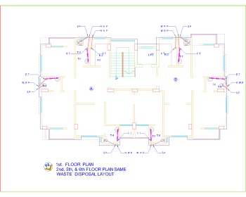 WASTE DISPOSAL LAYOUT (60' X33') .dwg drawing