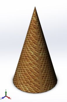 Waffle Cone Tip solidworks model