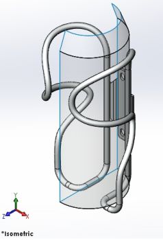 Water bottle cage solidworks