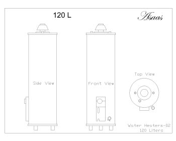 Water Heaters-Top-Side-Front Views .dwg_2