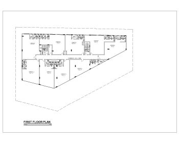Water Supply House Design First Floor Plan .dwg