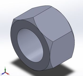Wheel Nut Solidworks model