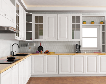 Full L Kitchen with tools and sets fbx model