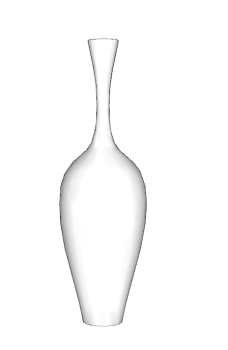 White long neck vase skp