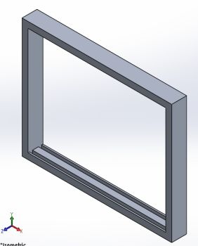 Window frame Solidworks model