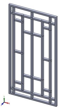 Window Gril Design-12 solidworks
