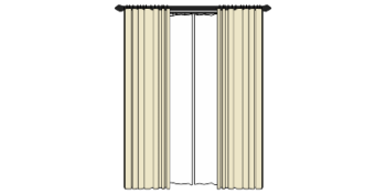 Window home curtains(290) skp