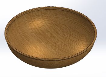 Wood bowl big.SLDPRT file