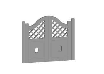 Wooden Fence Gate 01.max 