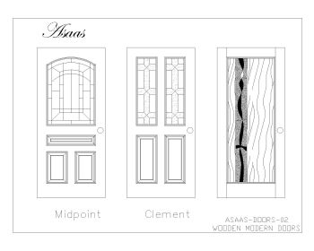 Wooden Modern Doors .dwg_2