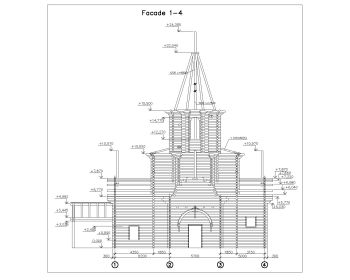 Wooden Structure Church Complete Set Drawing .dwg_3