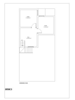 Wooden Truss Roof Villa House Design Basement Plan .dwg_1