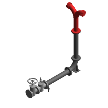 Water pump adapter-above ground revit family