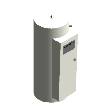 Gas Water Heater-Commercial revit family
