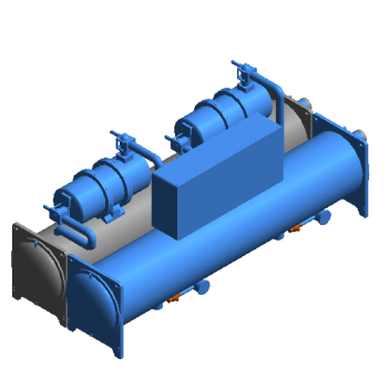 Magnetic levitation frequency conversion centrifugal chiller revit family