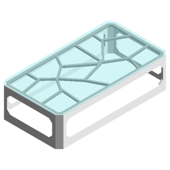 Coffee table glass panel revit family