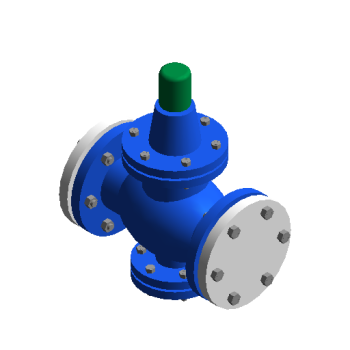 Membrane pressure reducing valve revit family