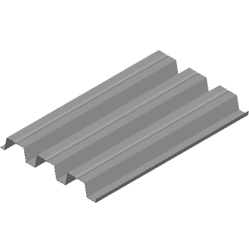 Steel floor-open profiled steel plate revit family