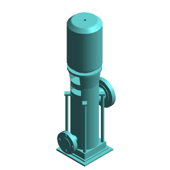 Variable Frequency Water Pump-Vertical revit family