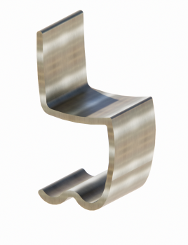 Abstract outdoor metal chair revit model