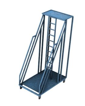 portable ladder with angled support 3d model .3dm format