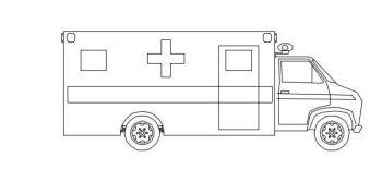 Elevazione dell'ambulanza.dwg di disegno