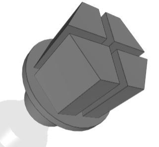 Cap for threaded holes  Autocad 3d file
