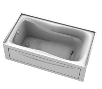 modern rectangular bath tub 3d model .3dm format