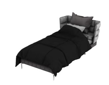 luxury size single bed 3d model .3dm format