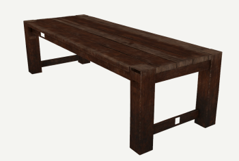 Wooden low table sketchup