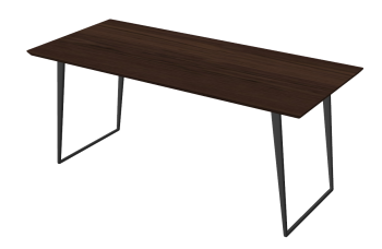 Wooden rectangle table sketchup