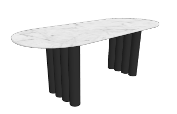  Oral marble table sketchup