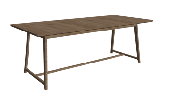 Sketchup mesa rectangular de madera