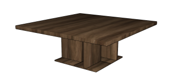 Wooden  square table sketchup