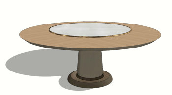 Circle table with pedestal sketchup