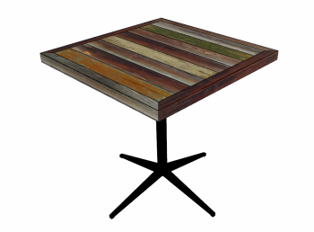 Outdoor wooden coffee table sketchup