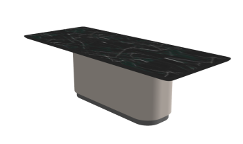 Dark marble rectangle kitchen table sketchup