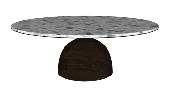 Circle coffee table with granite table top sketchup
