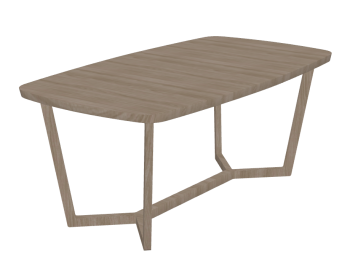 Wooden table sketchup